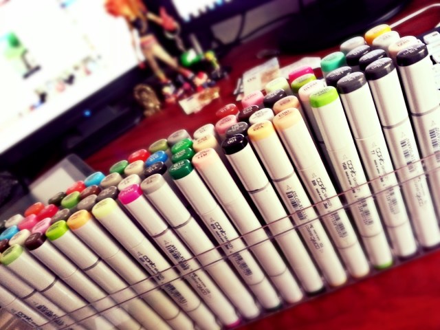 Dreamland, manga français de Bruno Lemaire, colorisation au COPIC.