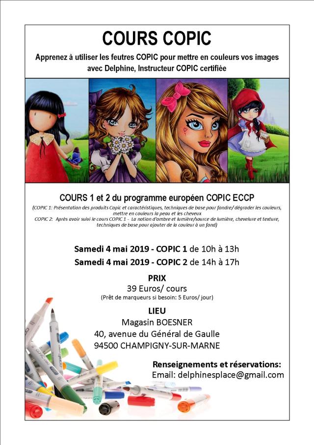 Cours Copic Boesner mai